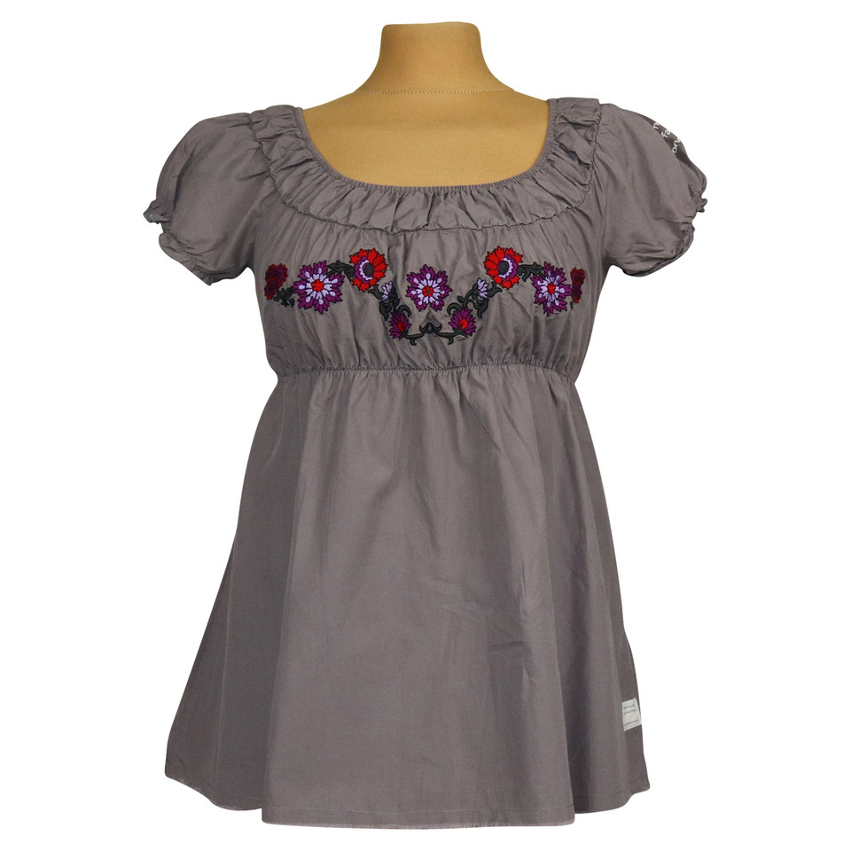 Odd Molly Top Cotton in Grey