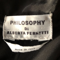 Philosophy Di Alberta Ferretti Seidenkleid in Schwarz