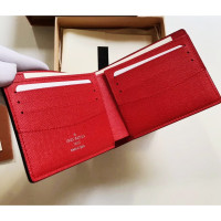 Louis Vuitton Louis Vuitton X SUPREME - Täschchen/Portemonnaie aus Leder in Rot
