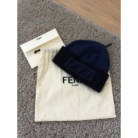 Fendi Hut/Mütze aus Kaschmir in Blau