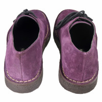 Ann Demeulemeester Suede Lace-up Shoes in Purple