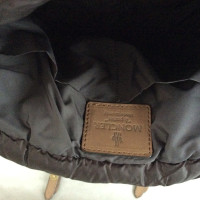 Moncler Leather shoulder bag in beige