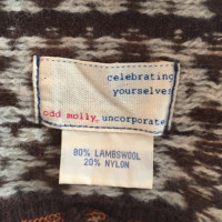 Odd Molly Echarpe / tissu en laine marron