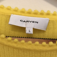 Carven Top en laine jaune