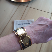 Louis Vuitton Bracciale in pelle marrone