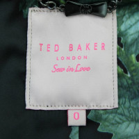 Ted Baker Veste en cuir / manteau en noir