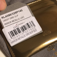 Mulberry Tasche / Geldbörse Lackleder in Gold
