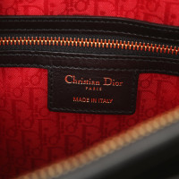 Christian Dior Lady Dior Large Leer in Zwart