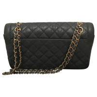 Chanel Classic Flap Bag Jumbo Leather in Green