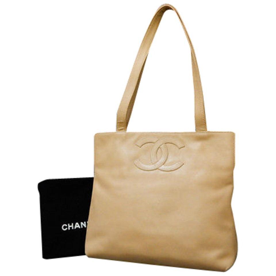 Chanel Handtasche Leder in Beige