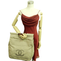 Chanel Handbag Canvas in Beige