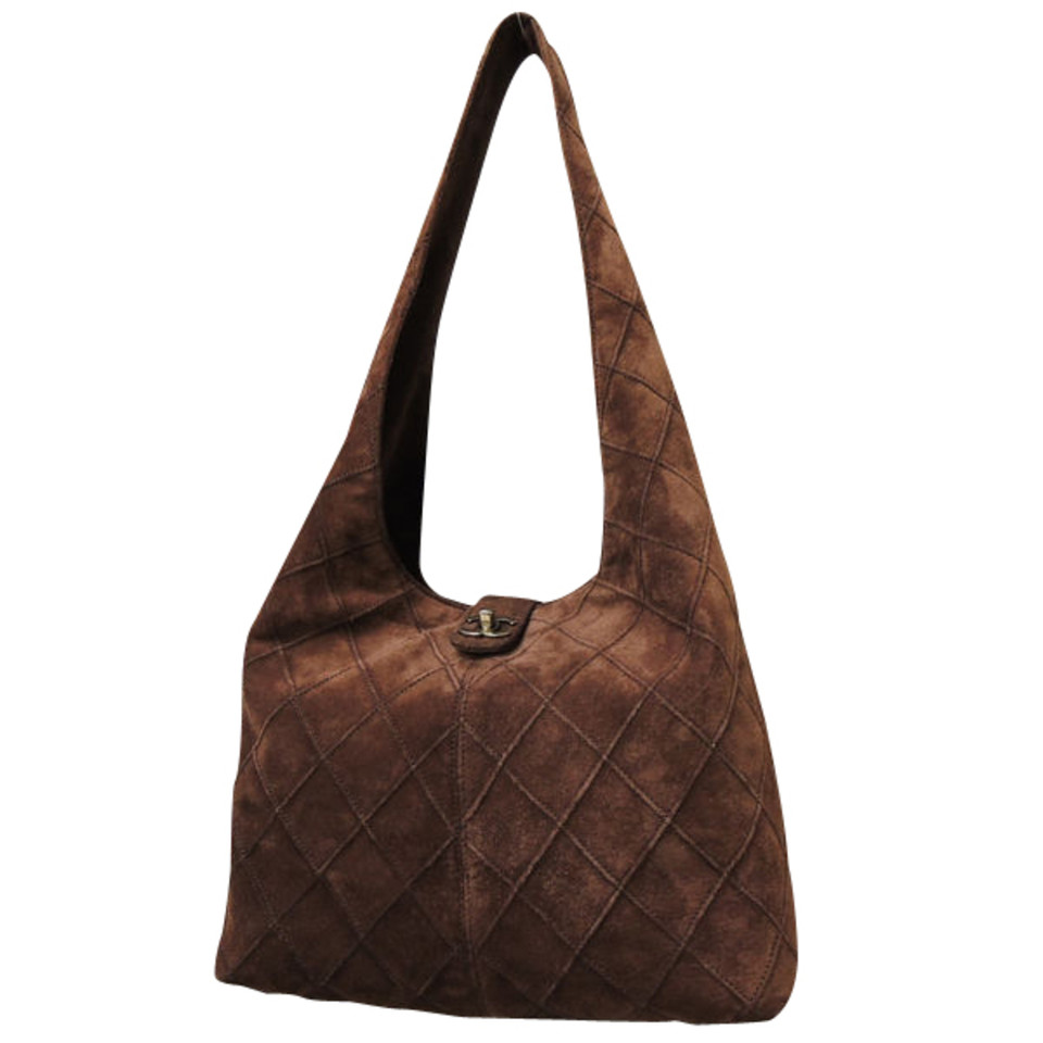 Chanel Handbag Suede in Brown