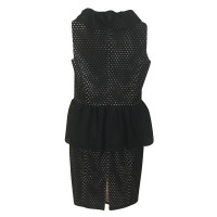 Msgm Dress Wool in Black