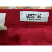 Moschino Cheap And Chic Jupe en viscose rouge