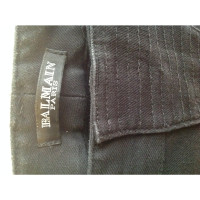 Balmain Paire de Pantalon en Coton en Noir