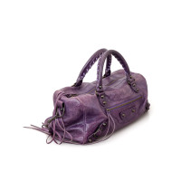 Balenciaga Tote Bag aus Leder in Violett