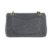 Chanel Classic Flap Bag en Coton en Gris