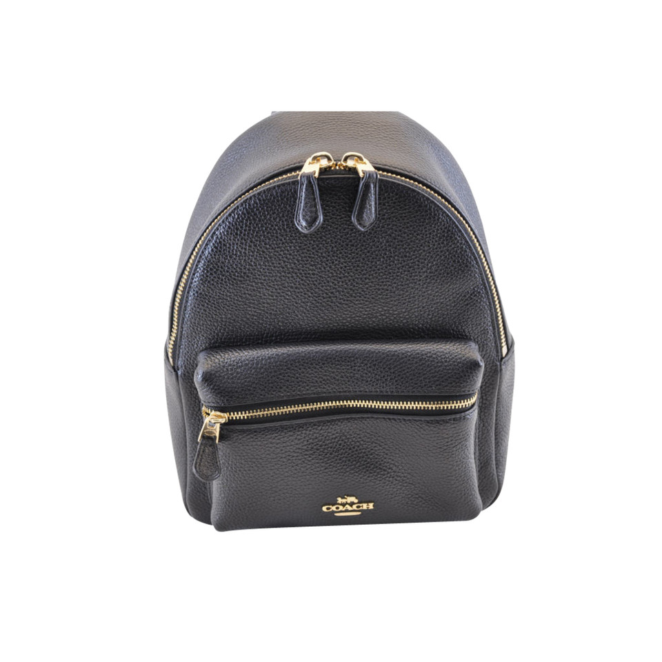 Coach Backpack Leather in Black