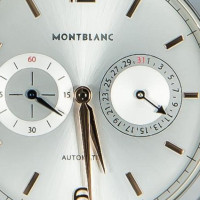 Mont Blanc Horloge Leer in Zwart