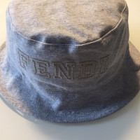 Fendi Hut/Mütze aus Baumwolle in Grau