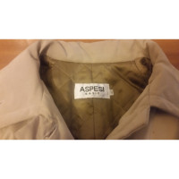 Aspesi Jacke/Mantel aus Seide in Beige