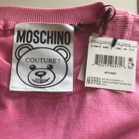 Moschino Maglione lavorato a maglia in cotone rosa / rosa