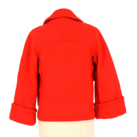 Comptoir Des Cotonniers Jacke/Mantel aus Wolle in Rot