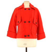 Comptoir Des Cotonniers Jacke/Mantel aus Wolle in Rot