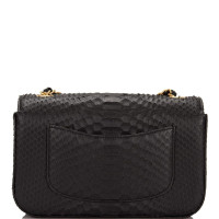 Chanel Classic Flap Bag New Mini aus Leder in Schwarz