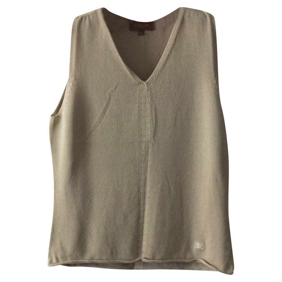 Burberry Top Viscose in Olive