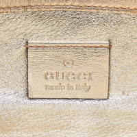 Gucci Clutch Bag Leather in Gold