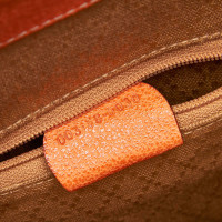 Gucci Bamboo Backpack aus Wildleder in Orange