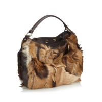 Fendi Borsa a tracolla in Pelliccia in Marrone