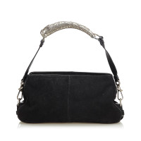 Yves Saint Laurent Shoulder bag Suede in Black