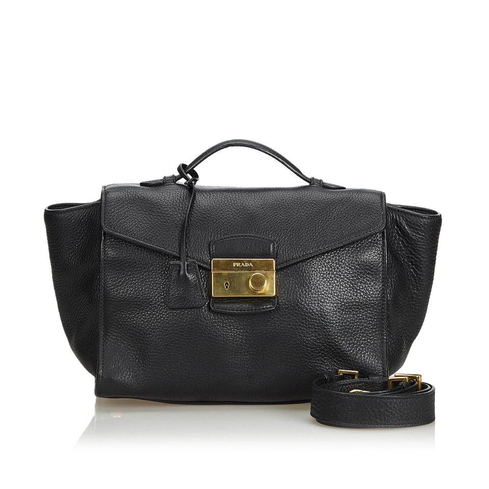 Prada Shoulder bag Leather in Black