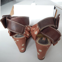 Marni Wedges Cotton in Brown