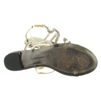 Roberto Cavalli sandalo color oro con l'applicazione