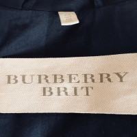Burberry Jacke / Mantel aus Baumwolle in Schwarz