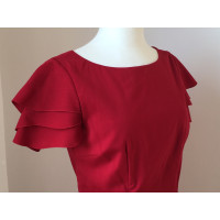 Red Valentino Vestito in Lana in Rosso