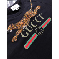 Gucci Oberteil aus Baumwolle in Schwarz