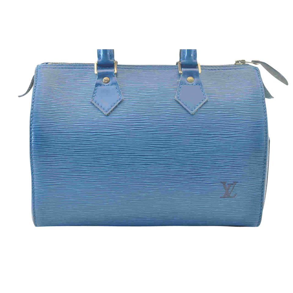 Louis Vuitton Speedy 25 aus Leder in Blau