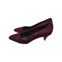 Vionnet Pumps/Peeptoes aus Leder in Bordeaux