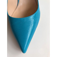 Sergio Rossi Pumps/Peeptoes Leather in Turquoise