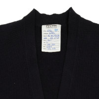 Chanel Gebreid vest gemaakt van wol in blauw