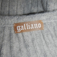 John Galliano Kleid aus Wolle in Grau
