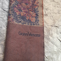 Gianni Versace Sciarpa / scialle di cachemire marrone
