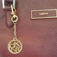 Dkny Borsa in pelle di Borgogna DKNY