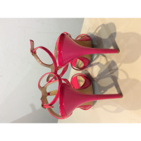 Alexander McQueen Sandals Patent leather in Pink