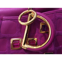 Christian Dior Handtasche aus Leder in fucsia
