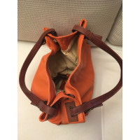 Reptile's House Handtasche aus Leder in Orange